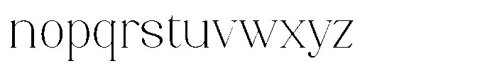 Axerifa Extra Light Semi Expanded Font LOWERCASE