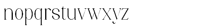 Axerifa Extra Light Font LOWERCASE