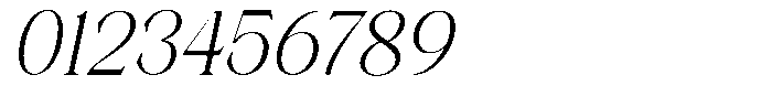 Axerifa Italic Font OTHER CHARS