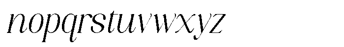Axerifa Italic Font LOWERCASE