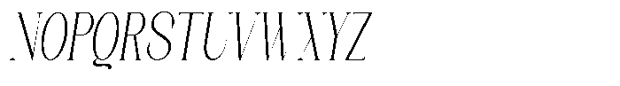 Axerifa Light Condensed Italic Font UPPERCASE
