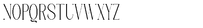 Axerifa Light Condensed Font UPPERCASE