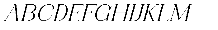 Axerifa Light Expanded Italic Font UPPERCASE