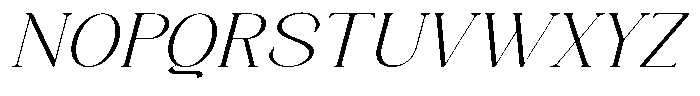 Axerifa Light Expanded Italic Font UPPERCASE