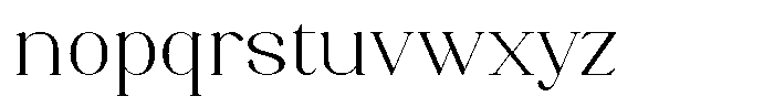 Axerifa Light Expanded Font LOWERCASE