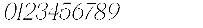 Axerifa Light Italic Font OTHER CHARS