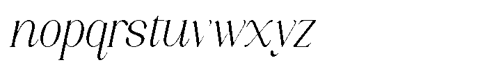 Axerifa Light Italic Font LOWERCASE