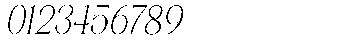 Axerifa Light Semi Condensed Italic Font OTHER CHARS