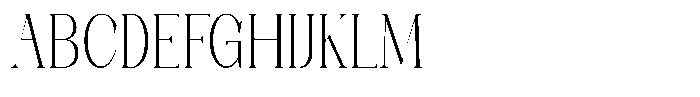 Axerifa Light Semi Condensed Font UPPERCASE