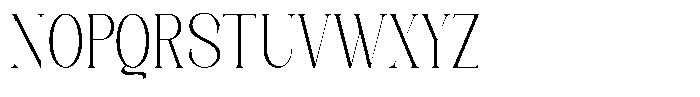 Axerifa Light Semi Condensed Font UPPERCASE