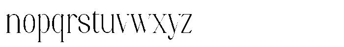 Axerifa Light Semi Condensed Font LOWERCASE