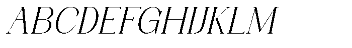 Axerifa Light Semi Expanded Italic Font UPPERCASE