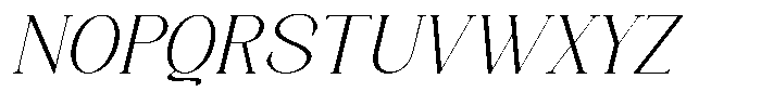 Axerifa Light Semi Expanded Italic Font UPPERCASE