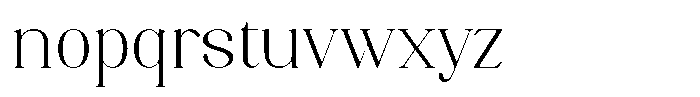 Axerifa Light Semi Expanded Font LOWERCASE