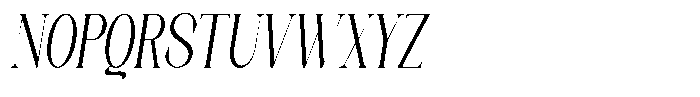 Axerifa Medium Condensed Italic Font UPPERCASE