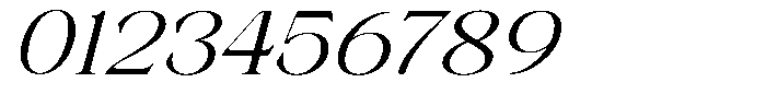 Axerifa Medium Expanded Italic Font OTHER CHARS