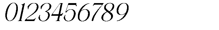 Axerifa Medium Italic Font OTHER CHARS