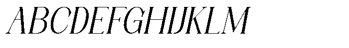 Axerifa Medium Italic Font UPPERCASE