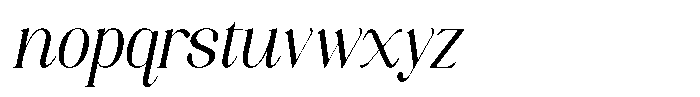 Axerifa Medium Italic Font LOWERCASE