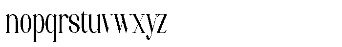 Axerifa Semi Bold Condensed Font LOWERCASE