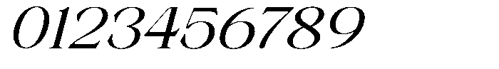 Axerifa Semi Bold Expanded Italic Font OTHER CHARS