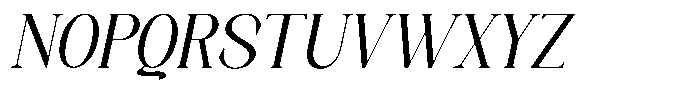 Axerifa Semi Bold Italic Font UPPERCASE