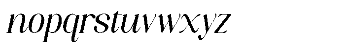 Axerifa Semi Bold Italic Font LOWERCASE
