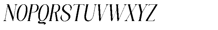 Axerifa Semi Bold Semi Condensed Italic Font UPPERCASE