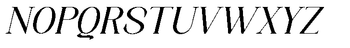 Axerifa Semi Bold Semi Expanded Italic Font UPPERCASE