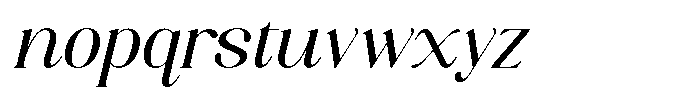 Axerifa Semi Bold Semi Expanded Italic Font LOWERCASE