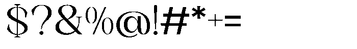 Axerifa Semi Bold Semi Expanded Font OTHER CHARS