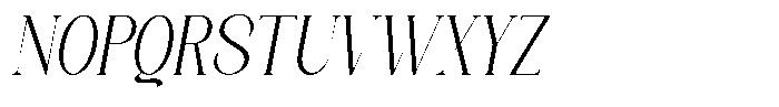Axerifa Semi Condensed Italic Font UPPERCASE