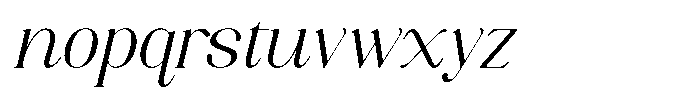 Axerifa Semi Expanded Italic Font LOWERCASE