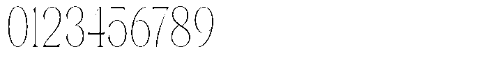 Axerifa Thin Condensed Font OTHER CHARS