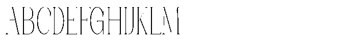 Axerifa Thin Condensed Font UPPERCASE