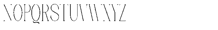 Axerifa Thin Condensed Font UPPERCASE