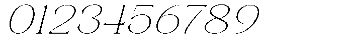 Axerifa Thin Expanded Italic Font OTHER CHARS