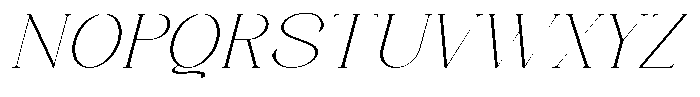 Axerifa Thin Expanded Italic Font UPPERCASE