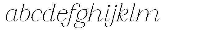 Axerifa Thin Expanded Italic FONT