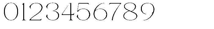 Axerifa Thin Expanded Font OTHER CHARS