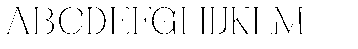 Axerifa Thin Expanded Font UPPERCASE