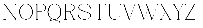 Axerifa Thin Expanded Font UPPERCASE