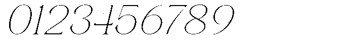 Axerifa Thin Semi Expanded Italic Font OTHER CHARS