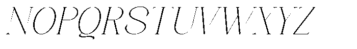 Axerifa Thin Semi Expanded Italic Font UPPERCASE