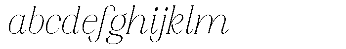 Axerifa Thin Semi Expanded Italic FONT