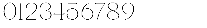 Axerifa Thin Semi Expanded Font OTHER CHARS