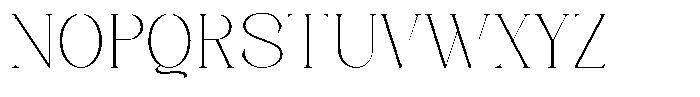 Axerifa Thin Semi Expanded Font UPPERCASE