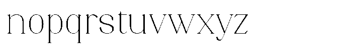 Axerifa Thin Semi Expanded Font LOWERCASE