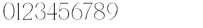 Axerifa Thin Font OTHER CHARS