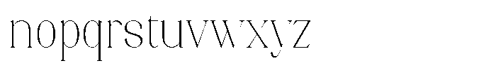 Axerifa Thin Font LOWERCASE